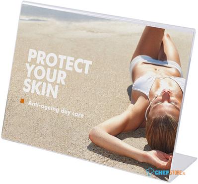 Syna L Standaard Menuhouder Acryl Liggend A4 - LA4PXS