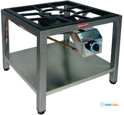 Gasbrander paella, Ø25cm op onderstel (10 kW) | Diamond | BPG/10-SP 1