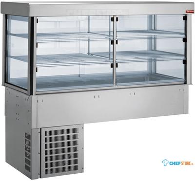 Gekoelde Vitrine En Gekoeld Bovenblad 3 GN1/1 - Diamond IN/RPTV12-R2 1