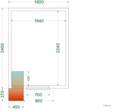 Koelruimte (Compleet met Monoblock) - CRPF1824