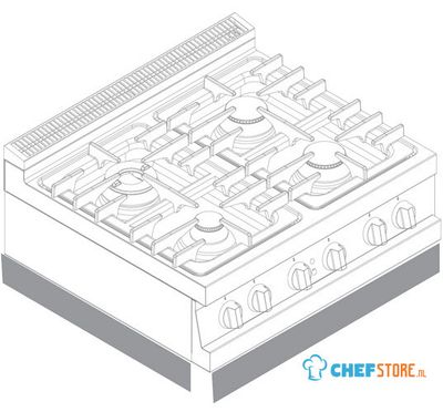 Plinth For 400 Mm Tabletop Modules - Virtus V40ZFT