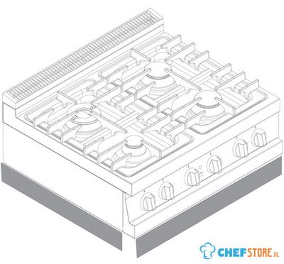 Side Plinth 700 mm Tabletop Modules - V70ZLT