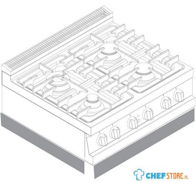 Plinth For 800 Mm Tabletop Modules - Virtus V80ZFT