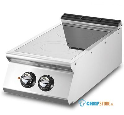 Induction Plate - Top Version - 2 Cooking Zone Ø 220 mm Each 5,0 KW - VS7040INDT10 1