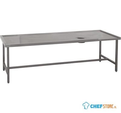 Left Sorting Table With Hole, For Right Exit Machines, W=2400 mm, Mastro Z/TTCS100240 1