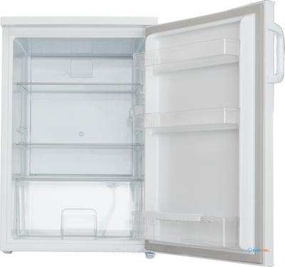 Koelkast - 133 liter - LED - RVS Handgreep - Wit - RVS afwerking - 3 deurbakken - Exquisit KS16-V-H-010DW 1