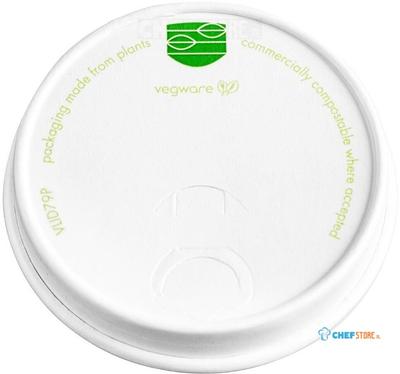 Vegware 79-Serie Composteerbare Koffiebeker Deksels (1000 Stuks) - Vegware CF888