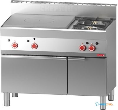 Platenfornuis met 2 branders en gasoven 65/110 TPG | Gastro M 650 | GN052