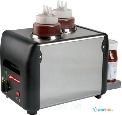 Chocolade verwarmer | chocopasta of vloeibaar, honing, sauzen, kaas | 2x 1 liter | CC/NUT-2D | Diamond 1