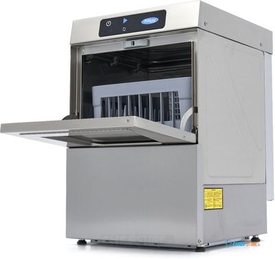 Maxima Glazenspoelmachine - 35 X 35 cm - met Afvoer-, Glansspoel- en Zeeppomp - Digitaal Display - 230V - 09211001