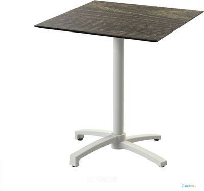 Essentials X Cross Terrastafel Zand Frame + Riverwashed Wood HPL 70x70 cm - 110091477