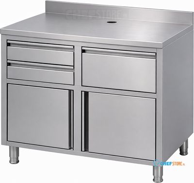 Combisteel 7088.1005 RVS KOFFIE WERKTAFEL 1250X600
