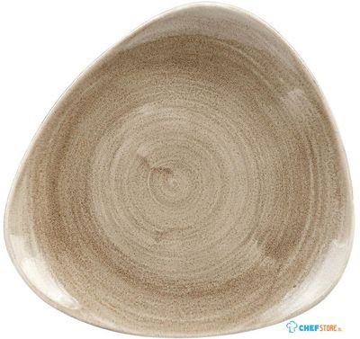 Churchill Stonecast Patina Antique Taupe Lotus Bord 22.9 cm Pak van 12 - HC793