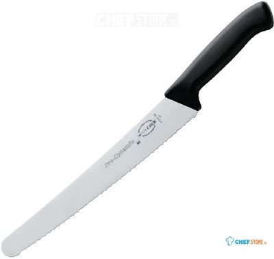 Dick Pro Dynamic gekarteld bakkersmes zwart 25,5cm | DL377