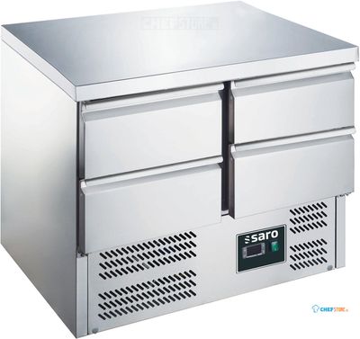 SARO Gekoelde Werkbank met Laden Model ES 901 S/S TOP 0/4