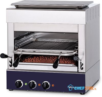 Electric Grill 800°C With Grid of 400x470 mm - VSBEEFCOMP 1