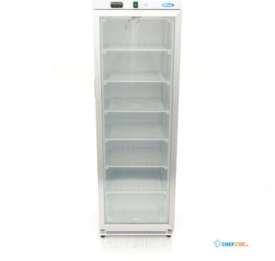 Maxima Vrieskast - 400 L - Wit - met Glazen Deur - 09405019