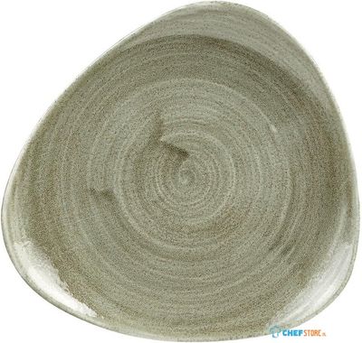 Churchill Stonecast Patina Burnished Green Lotus Bord 19.7 cm Pak van 12 - HC814