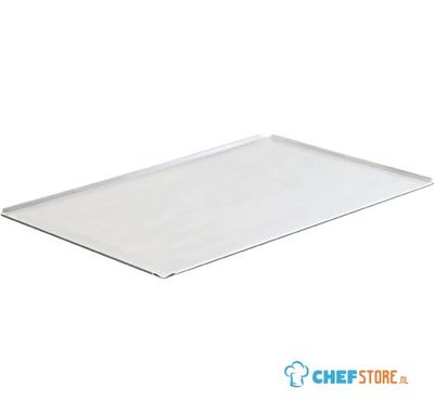 Baking Tray In Aluminium Uncoated, GN 1/1 - 4 Sides 45°, virtus Z/SBTAL11 1