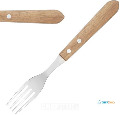 Olympia steakvork hout heft | 12 stuks | C137