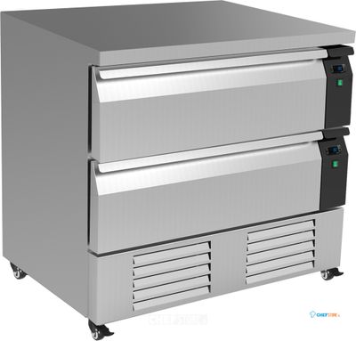 KOEL/VRIESWERKBANK 2 LADEN 4X GN1/1 - Combisteel 7450.0240