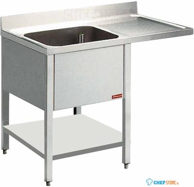 Diamond Spoeltafel met 1 Kuip en 1 Druipvlak - L1411VD-D 1