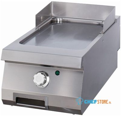 Maxima Premium Grillplaat - Glad Chroom - Enkel - 90 cm Diep - Elektrisch - 09398581