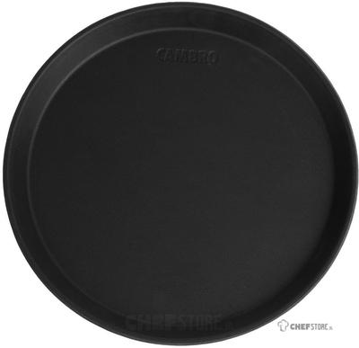 Cambro Camtread rond antislip glasvezel dienblad zwart 28cm | DM780