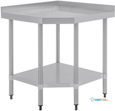 Rvs Werktafel Hoekelement | 60cm | Vogue | CB907
