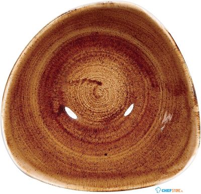 Churchill Stonecast Patina Vintage Copper Driehoekige Kom 15.2 cm Pak van 12 - DR667