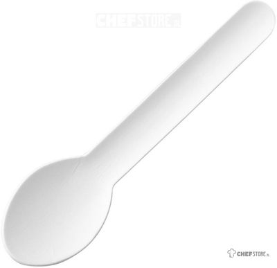 Fiesta Recyclable Fiesta Composteerbare Papieren Theelepels 132mm (verpakking van 100) - HT486