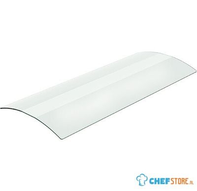 Gebogen Glasplaat Voor Vitrine, B=675 Mm 1