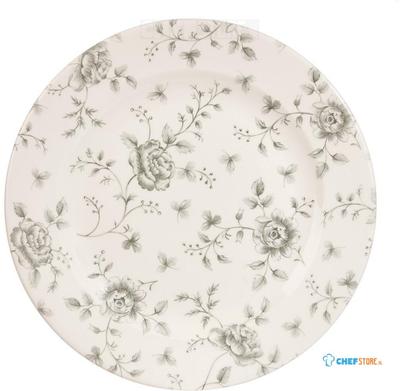 Churchill Rose Chintz Grey Bord 30.5 cm Pak van 6 - DA664