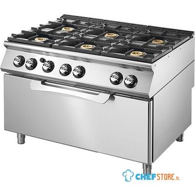 Mastro Gasselector Op Statische Maxi Gas Oven, 6 Branders | VS70120CFGG 1