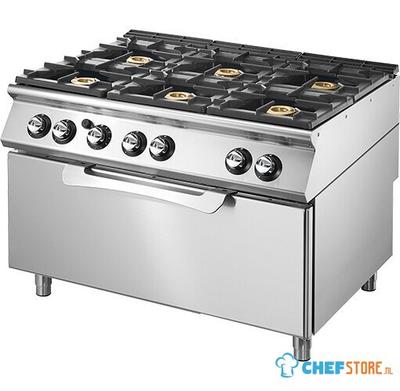 Mastro Gasselector Op Statische Maxi Gas Oven, 6 Branders | VS90120CFGG 1