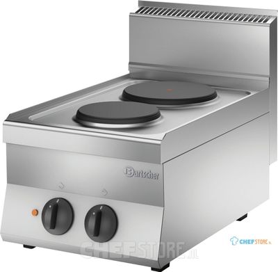 Bartscher El. Fornuis 650 B400 2 Pits TA - 115005 1