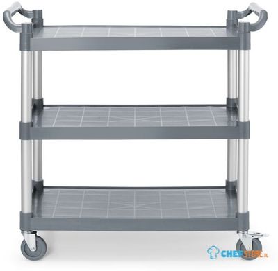 AmerBox 816264 Serveerwagen polypropyleen met 3 bladen, groot, , 1010x500x(H)960mm