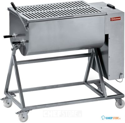 Diamond Vleesmenger in R.V.S. 120 kg, onderstel op wielen | MCR-120P/N 1