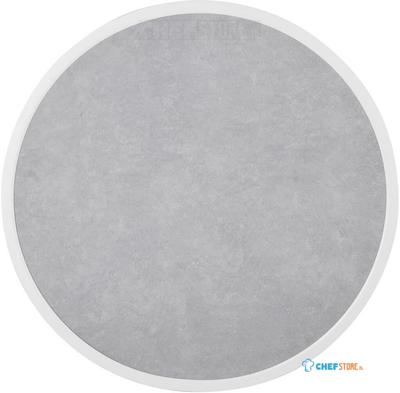 Bolero Rond Tafelblad van Glasvezel Grijs Steeneffect 580 Mm - DL485