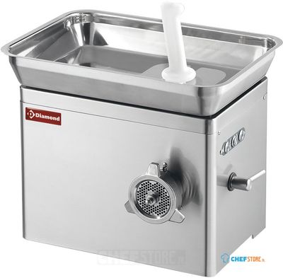 Diamond Hakmolen in R.V.S. N° 22, tafelmodel, Ø 4,5 mm, 350 kg/h | TGD22/AT-N 1