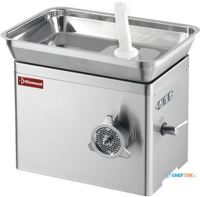 Diamond Hakmolen in R.V.S. N° 22, tafelmodel, Ø 6 mm, 500kg/h | TGD32/BT-N 1