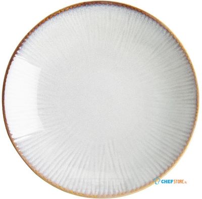 Olympia Drift Grey Coupe Low Bowls met Reliëf, 260 mm (pak van 4) - FU197