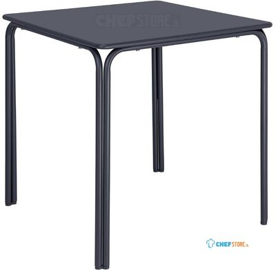 Bolero Adeline Stalen Vierkante Tafel 700mm Leisteen Blauw - HZ355