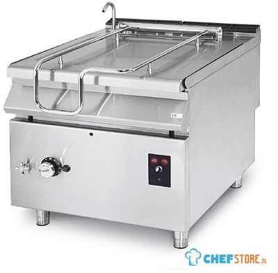 Mastro Kantelbare Braadpan Op Gas, Capaciteit: 120 Liter, Roestvrijstalen Bak, Gemotoriseerd | VS90120BRGIM 1