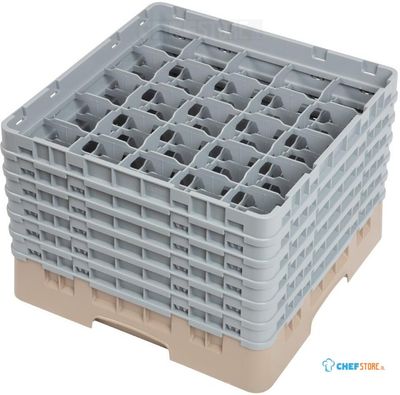 Cambro Camrack vaatwaskorf met 25 compartimenten max. glashoogte 29,8cm | DW557