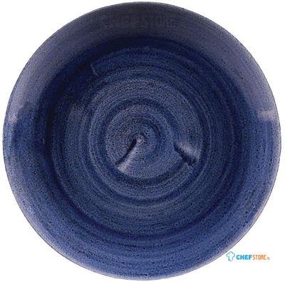 Churchill Stonecast Patina Cobalt Blue Evolve Coupe Bord 22 cm Pak van 12 - FC169