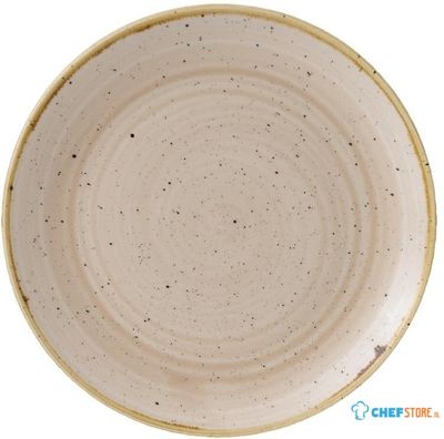 Churchill Stonecast Nutmeg Cream Evolve Coupe Bord 22 cm Pak van 12 - GR936