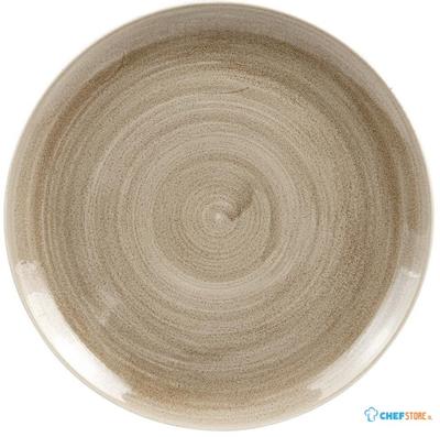 Churchill Stonecast Patina Antique Taupe Coupe Evolve Coupe Bord 32.4 cm Pak van 10 - HC786