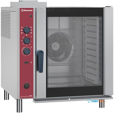 Convectie Gasoven - 10x GN 1/1 - Automatische Luchtbevochtiger - Diamond CFG101/N 1