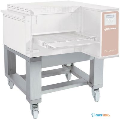 Roestvaststalen Voet op Zwenkwielen (met Remmen) voor FTGV40/58-N - Diamond SFTGV40/58-N 1